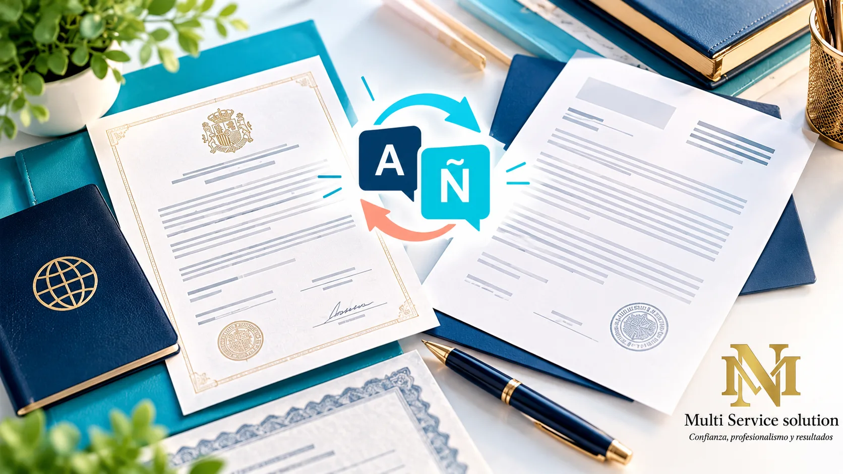 Traducción profesional y certificada de documentos del español al inglés.